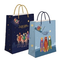 Geschenktas van 32 x 26 x 10 cm van Driekoningen majesteiten - 1 stuk