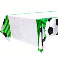 Voetbal tafelkleed met voetballen, 2,20 x 1,32 m