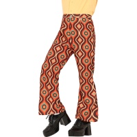 Jaren 70 hippiebroek voor volwassenen