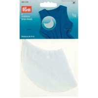 Okselpads halve mouw voor mouwloze kleding - 2 stuks wit