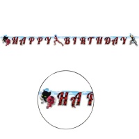 Verjaardagsslinger Happy Birthday van Ladybug, 1,70 m