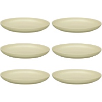 Plat van 26 cm gespikkeld vlak - Vessia - 6 stuks