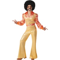 Gouden disco-stijl kostuum voor mannen