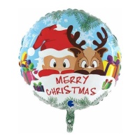 Merry Christmas ronde ballon van 53 cm - Grabo