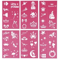 Fantasieprinses-make-upsjablonen - set van 6