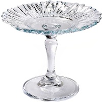 Taartstandaard van 13 x 13 x 10 cm van doorzichtig glas