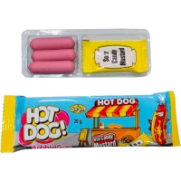 Hotdog met mosterdsaus van 20 g - 24 stuks
