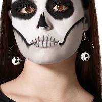 Schedel oorbellen nachtmerrie - 1 paar