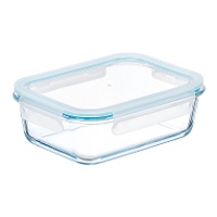 Rechthoekige bewaardoos van borosilicaat, 1 L