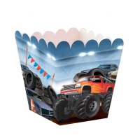 Doos met Monster Trucks thema - 12 stuks