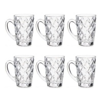 Diamanten koffiekopje van 110 ml - 6 stuks