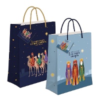 Cadeautas van 60 x 45 x 13 cm met koninklijke wijzen - 1 stuk
