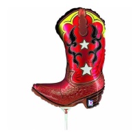 Cowboyboot ballon 22 x 31 cm - Grabo - 10 stuks
