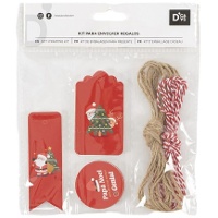Kerstman cadeaulabels - 25 stuks
