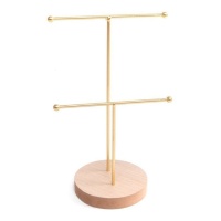 Sieradenstandaard met houten voet