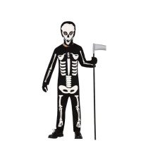 Kinderskeletkostuum met capuchon