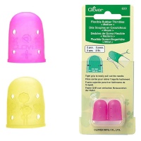 Flexibele rubber vingerhoeden in verschillende maten - Clover - 2 stuks
