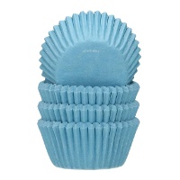 Papieren cupcakevormpjes 3,4 cm, gekleurd - Funcakes - 100 stuks
