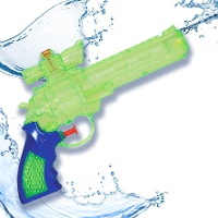 Transparante waterpistool van 23 cm