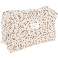 Toilettas met bloemen 24 x 12 x 16 cm