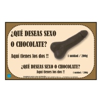 Chocolade penis van 200 gr - 1 stuk