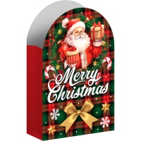 Doos voor kerstsnoepjes van de Kerstman, 16,5 x 11 cm - 6 stuks
