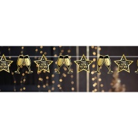 Slinger van Happy New Year champagneglazen van 3 m