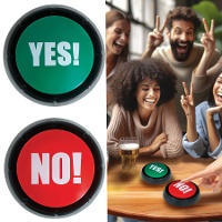 Ja en Nee knoppen met licht en geluid voor spellen