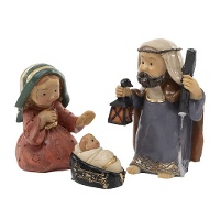Kerststal figuren - 3 stuks