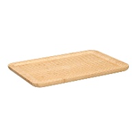 Rechthoekige bamboe serveerplank 34 x 24 cm voor hapjes