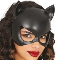 Zwarte vrouwelijke kattenmasker