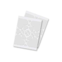 3D-schuimhartstickers - 2 vellen