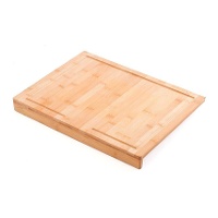 Bamboe snijplank van 43 x 33 cm voor op het aanrecht