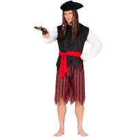 Piratenkostuum met afgeknipte broek voor heren