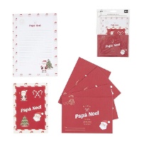 Kerstkaarten met enveloppen voor de Kerstman met stickers