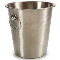 Ijsemmer van 22 x 20,5 cm van roestvrij staal