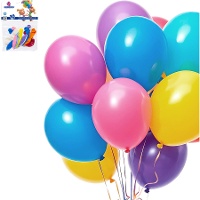 Latex ballonnen 23 cm gemengde kleuren - 10 stuks