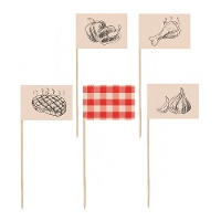 BBQ-prikkers 15 cm - 12 stuks