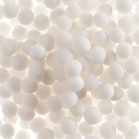 Witte parel sprinkles van 5 mm - Dekora - 450 gr