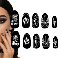 Punk kunstnagels - set van 12