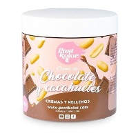 Chocolade en pindacreme 300 gr - Pastkolor