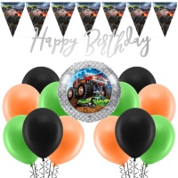 Decoratiepakket voor Monster Truck-feest - 33 stuks