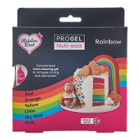Geconcentreerde gelkleurstof 25 gr - Rainbow Dust - 6 stuks