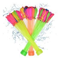 Zelfvullende waterballonnenboeket met kleuren - 111 stuks