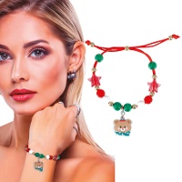 Kerstbeer armband
