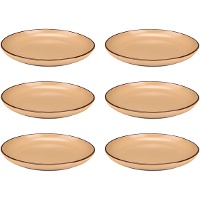 Schotel van 20 cm met een vlakke rand - Vessia - 6 stuks