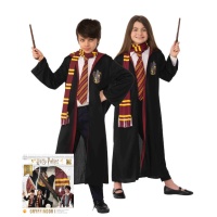 Harry Potter Kostuum met Sjaal, Stropdas en Toverstaf in Doos