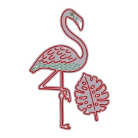 Flamingo-snijvorm met Zag-blad - Misskuty - 2 stuks