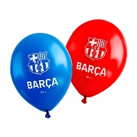 Latexballonnen FC Barcelona (blaugrana) 30 cm - set van 6