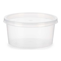 Ronde Tupper van 0,5 L met vastzittende deksel